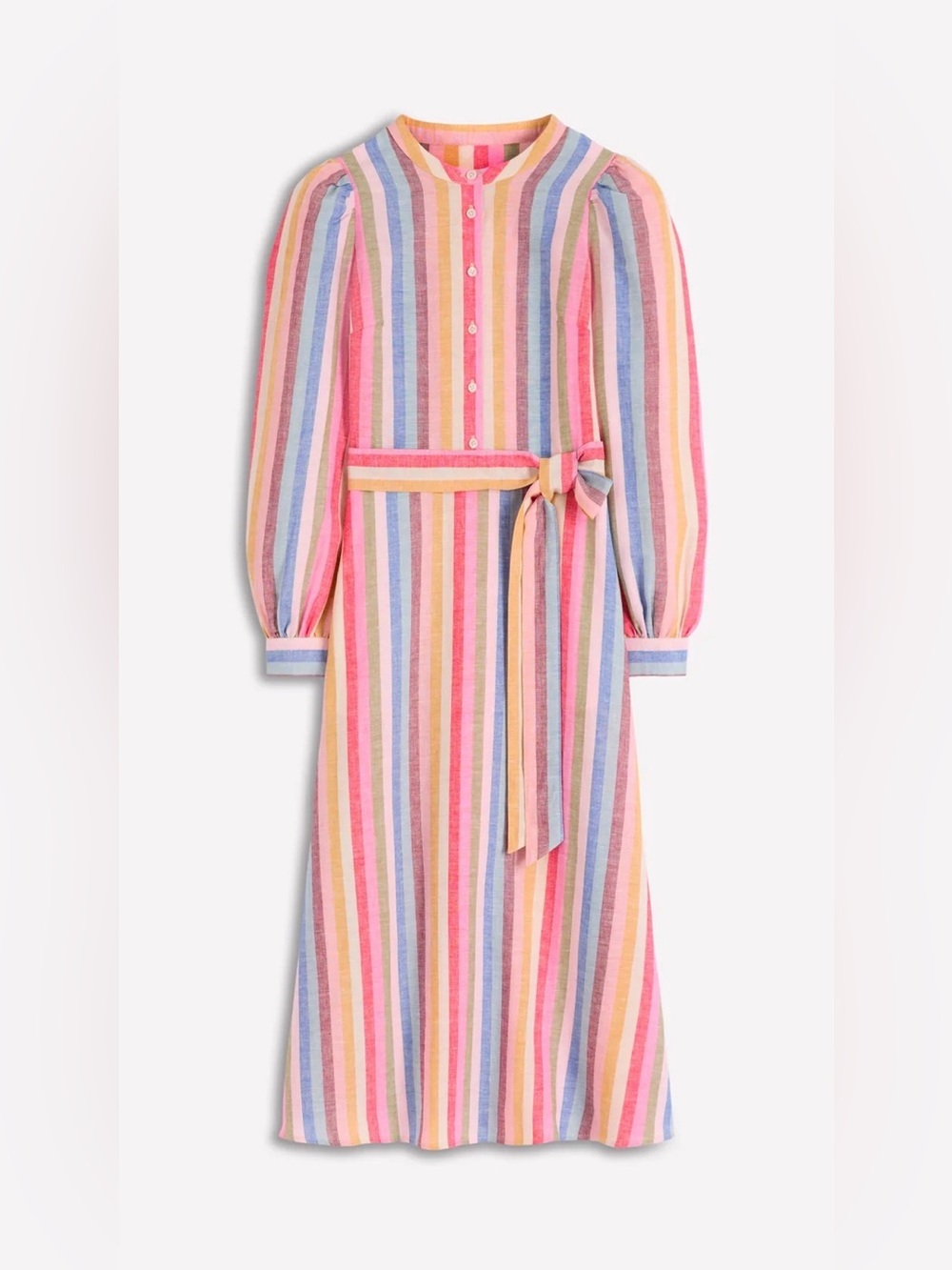 Boden NWT Ava Linen Blend Midi Dress size 8